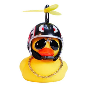 Corneta de Patito de goma con luz para casco / manubrio