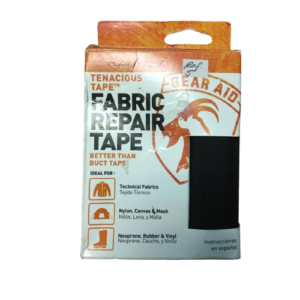 Teipe para reparar huecos en tela Negro