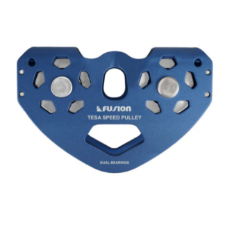 Polea Tandem Fusion Tesa Speed Aluminum Zip Line Blue Trolley Pulley. FP-8154-7-BLU