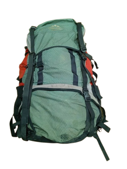 Bolso de Senderismo Vaude Tergolight  Gris/Rojo 90 Lts.- USADO