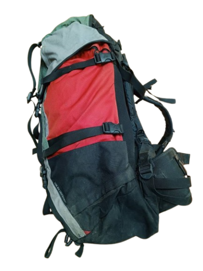 Bolso de Senderismo Vaude Tergolight  Gris/Rojo 90 Lts.- USADO - Image 2