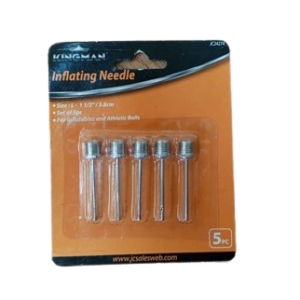 Juego de 5 agujas para inflar balones Kingman