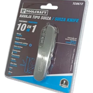Multiherramienta 10 en 1 navaja tipo suiza acero inoxidable
