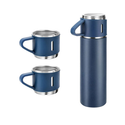 Combo de termo y 3 tazas para bebidas Frío/Caliente - Image 2