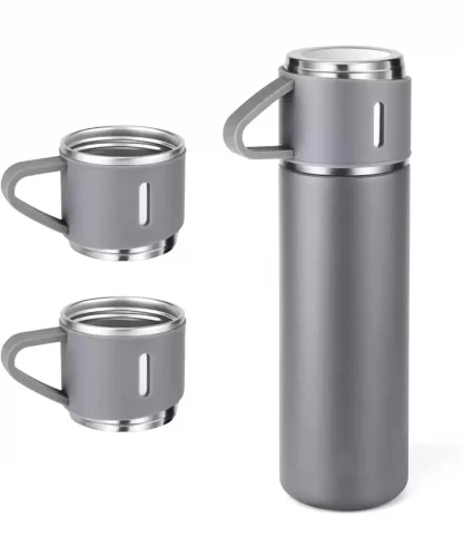 Combo de termo y 3 tazas para bebidas Frío/Caliente - Image 3