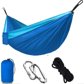 Hamaca de Camping color Azul - tela sintética - individual - NOVAX