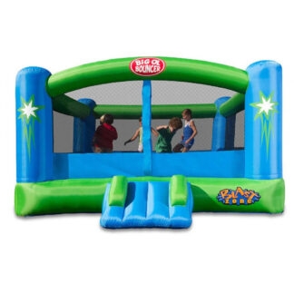 Castillo Inflable para Fiestas Big Ol Bouncer - 4,5 x 3,6 x 2,1 m - azul/verde - USADO