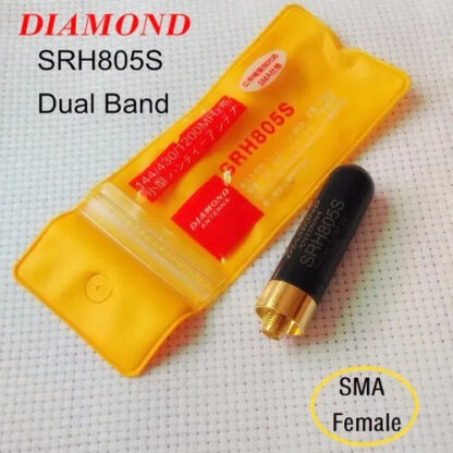 Antena de remplazo SRH805S de Diamond - bandas de 144/430/1200 MHz para transmisión y 120/150/300/450/800/900 MHz para recepción.  - Image 3