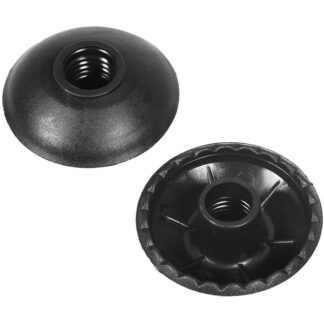 Soporte para barro inferior de bastón de trekking - 5cm de diámetro x 2 de alto - Negro - Mecasil
