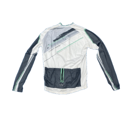 Maillot para MTB manga larga Suarez - Color blanco y gris - talla M - USADO - Image 2