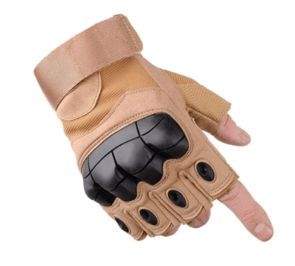 Par de guantes cortos Tácticos con Nudillos - 10800 - Image 2