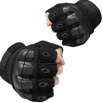 Par de guantes cortos Tácticos con Nudillos - 10800