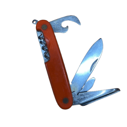 Navaja multifuncional - 6,5 / 16 cm - NARANJA - USADO