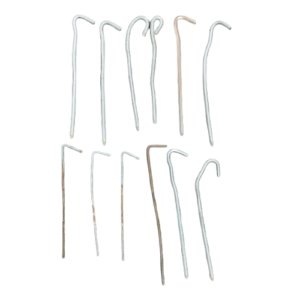 Juego de 12 clavos para carpa - 18cm - USADO