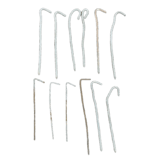Juego de 12 clavos para carpa - 18cm - USADO