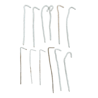 Juego de 12 clavos para carpa - 18cm - USADO