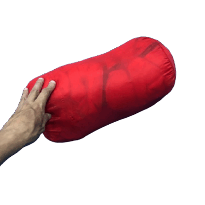 Bolsa de dormir rectangular - 170x70cm - Rojo - USADO - Image 2