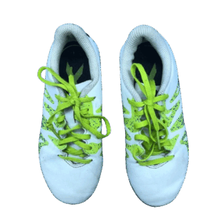 Zapato deportivo para futbol sala - Adidas - US 13 Niños / 20cm - Blanco - USADO