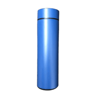 Termo para bebidas calientes con indicador de temperatura  -500ml - Azul