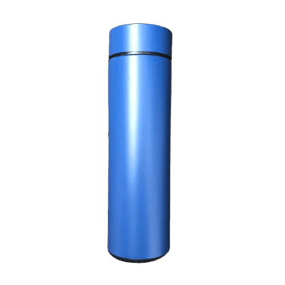 Termo para bebidas calientes con indicador de temperatura  -500ml - Azul