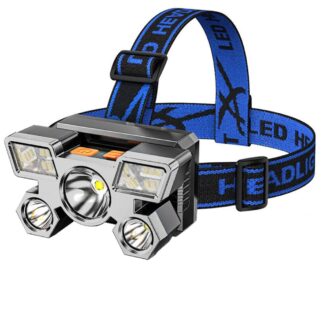 Linterna frontal LED recargable USB - 4 modos de iluminación