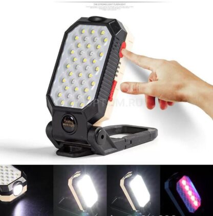 Lampara led de trabajo 4 modos – Recargable - W599B - Image 2