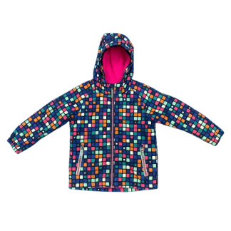Chaqueta impermeable infantil Killtec - motivo de cuadros - 5/6 - USADA