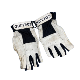 Guantes de cuero Edelrid cortos color blanco - Talla L - USADO