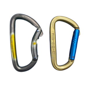 Combo de dos mosquetones simples - Salewa / Stubai - 2500 / 23Kn - dorado - USADO