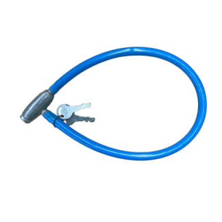 Cable para asegurar Bicicletas - azul - 50cm