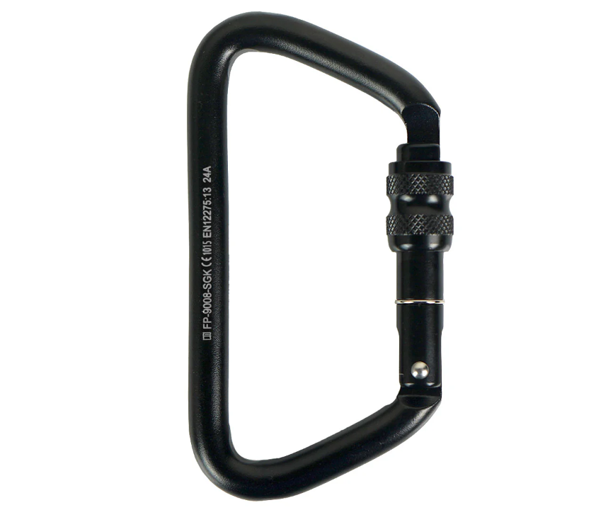 Mosquetón de acero con cierre de rosca Tahoe XL (negro) FUSION - Image 2