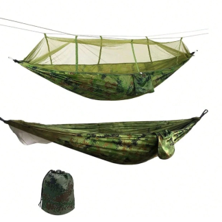 Hamaca con Mosquitero verde Camuflado
