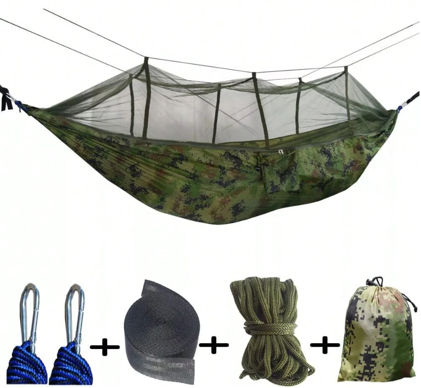 Hamaca con Mosquitero verde Camuflado - Image 2