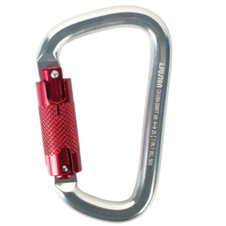 Mosquetón de Seguridad Automático Fusion - Gris/Rojo - FP8106