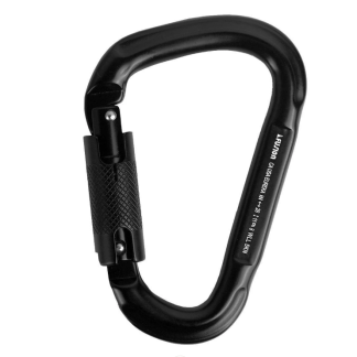 Mosquetón de aluminio Eureka XL Triple Lock Negro Fusion FP-8105-T