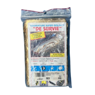 Manta térmica dorada 220 x 140cm