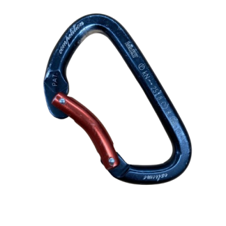 Mosquetón simple Lucky competition extreme - 25Kn - negro - USADO