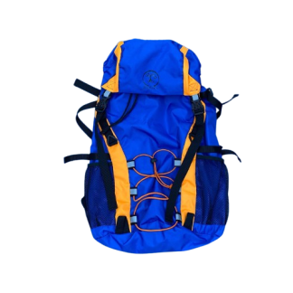 Bolso / Morral / Mochila de 35 litros Matika - Azul / Naranja