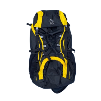 Bolso / Morral / Mochila de 65 litros Matika - Negro/Amarillo