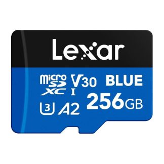 Lexar Tarjeta micro SDXC azul de 256 GB