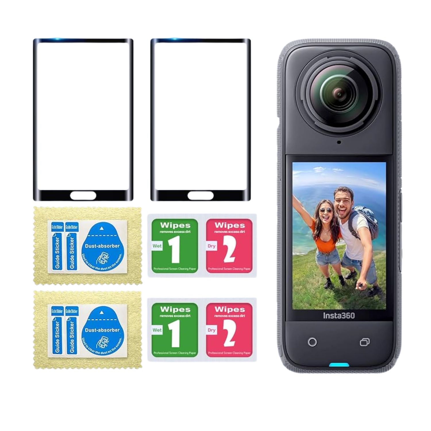 Paquete de 2 protectores de pantalla para Insta360 X5/Insta360 X4 - Image 2