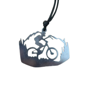 Dije metálico de ciclista - 4