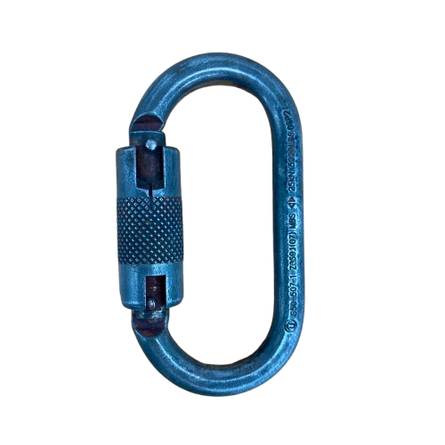 Mosquetón oval de acero EN362 - 25KN - Autolock - USADO