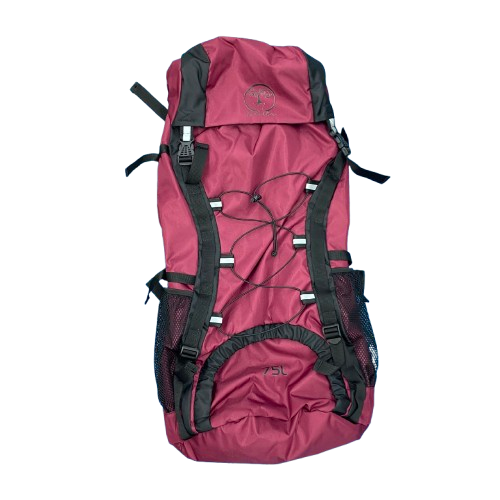 Bolso / Morral / Mochila de 75 litros Matika - Vinotinto-Negra