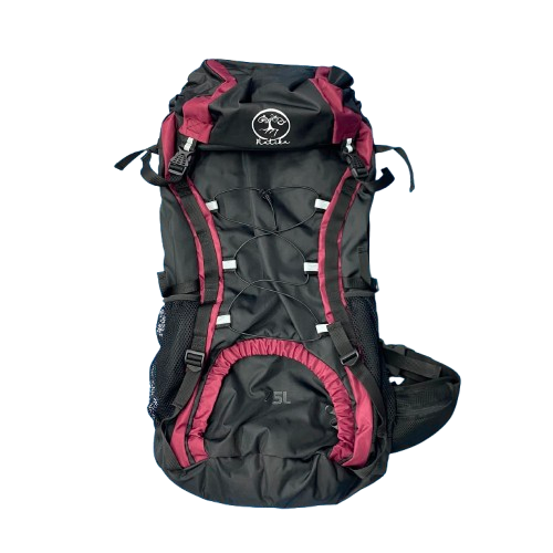 Bolso / Morral / Mochila de 75 litros Matika - Negra-Vinotinto